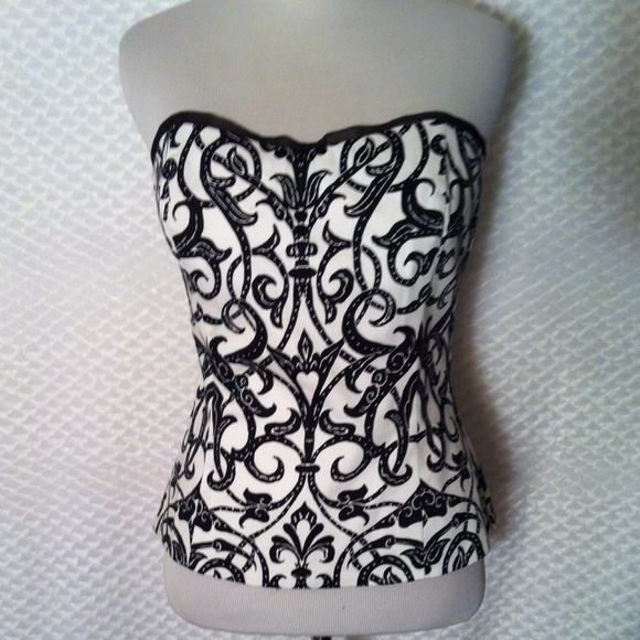 White House Black Market Tops - WHBM Zippered Corset